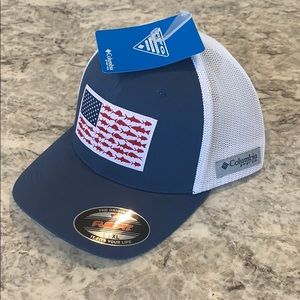Mens Columbia PFG fishing trucker hat